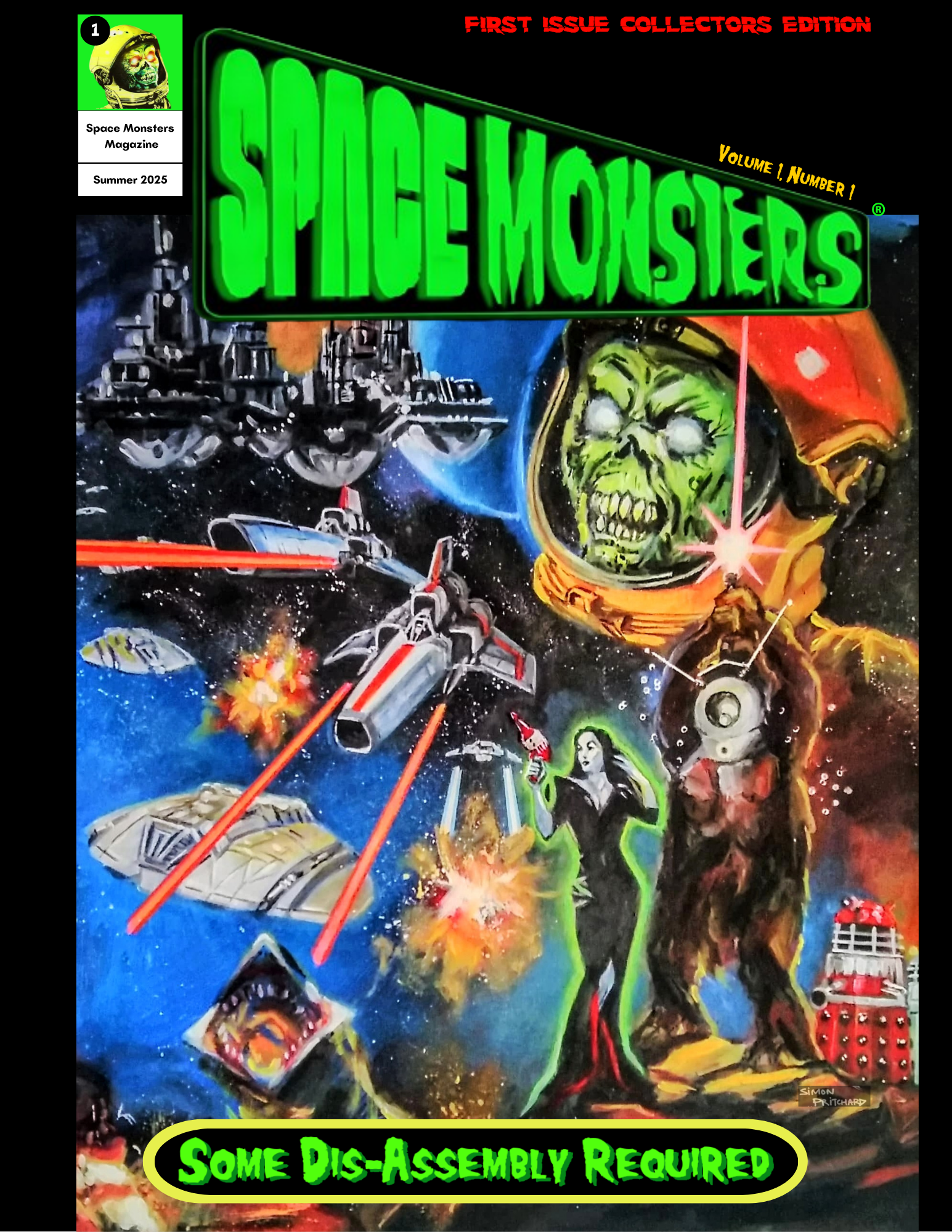 Space Monsters #1 Limited Edition Variant Cover (500 copies only)